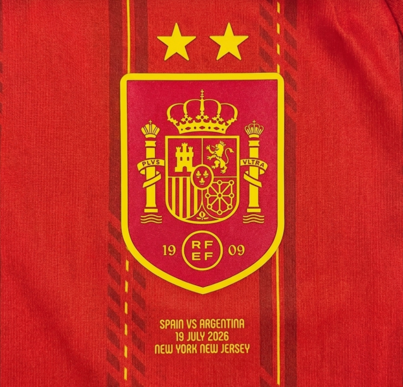 CAMISETA SELECCIÓN ESPAÑA MUNDIAL 2026 - 2 ESTRELLAS LOCAL ⭐️⭐️