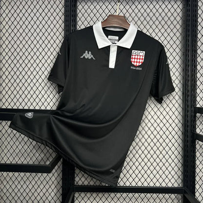 Maillot AS Monaco foot noir 2024 2025